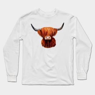 Scottish Highland Cow Long Sleeve T-Shirt